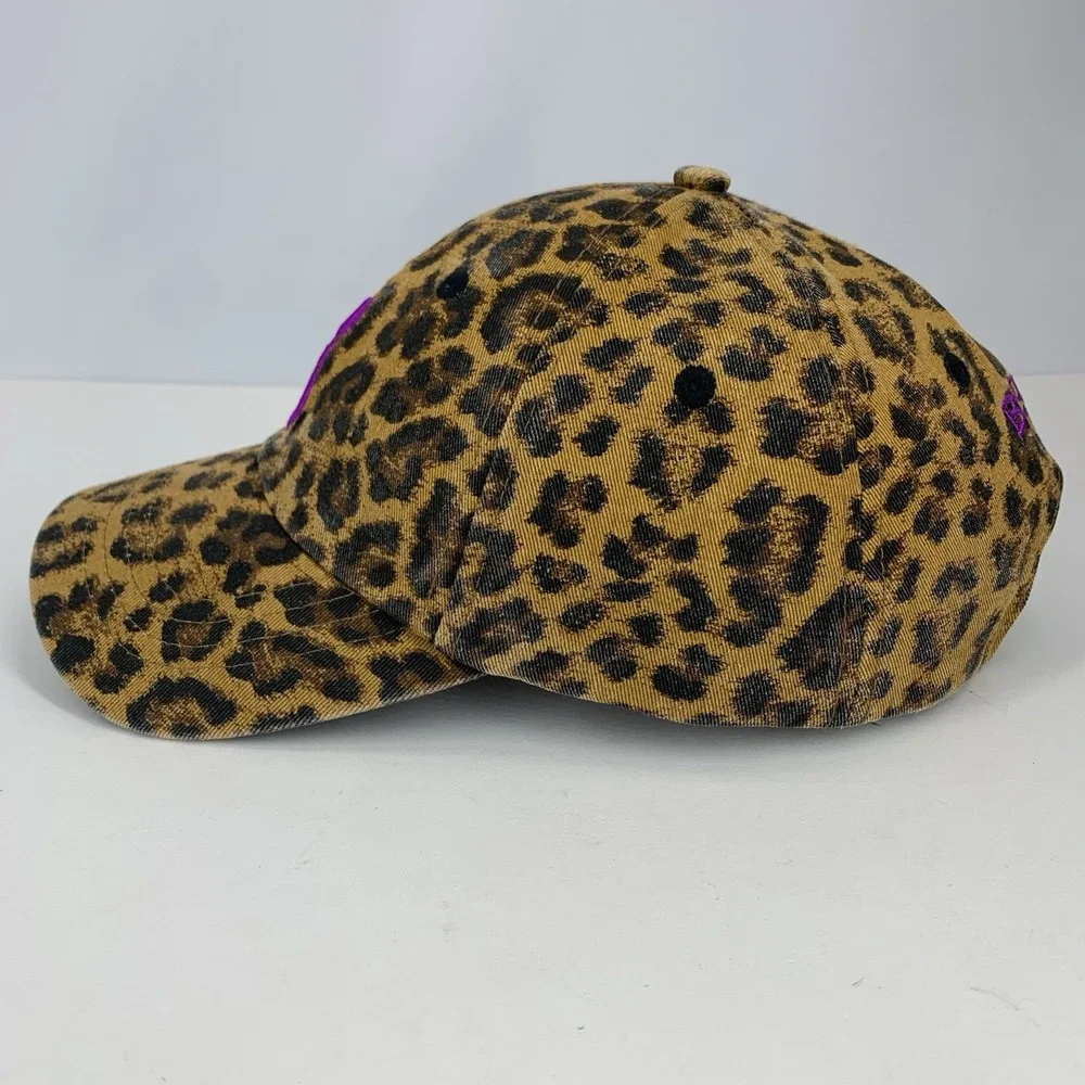 Browning For Her Hat Leopard Print Pink Buckmark OSFA Adjustable Baseball Cap